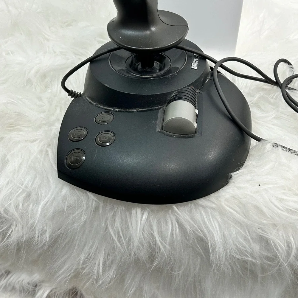 Microsoft Sidewinder Precision 2 Joystick USB Gaming Controller‎ Black untested